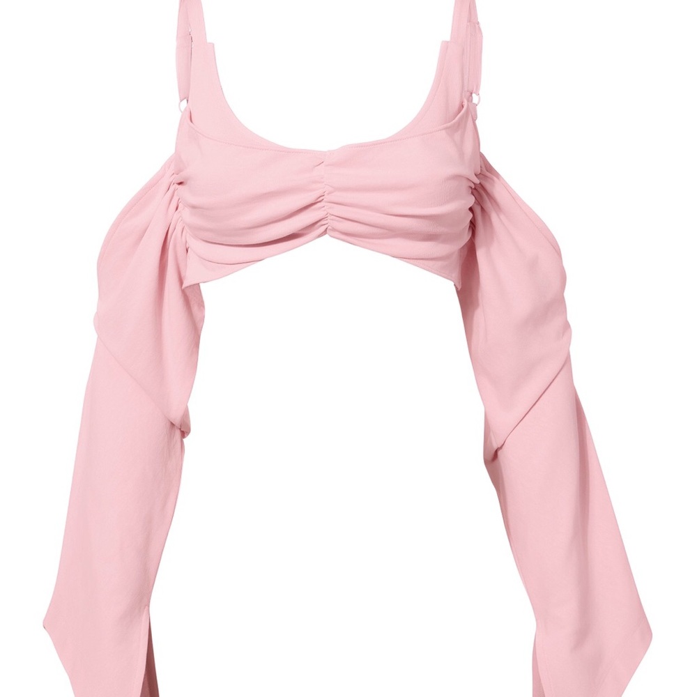 Helmut Lang 🎀Pink🎀 NWT Crop Bra Top Sleeve